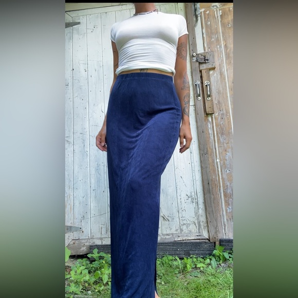 Midnight blue celestial long skirt - Picture 7 of 7